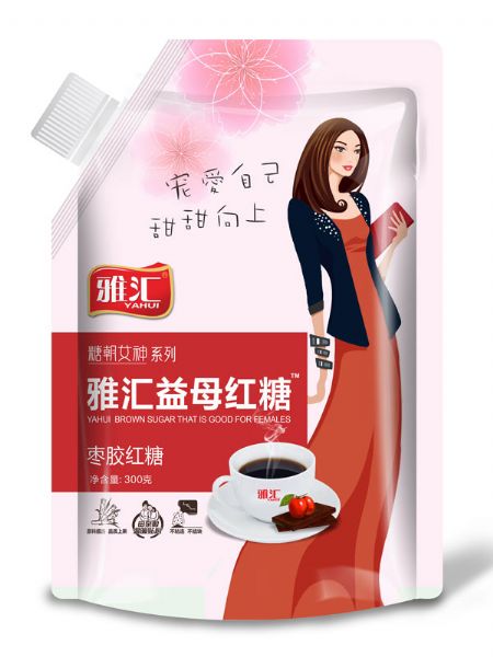 雅匯300g吸嘴袋紅糖-益母紅糖